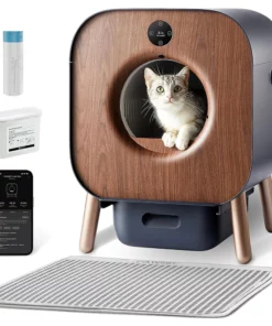 Bac à litière automatique connectée pour chat