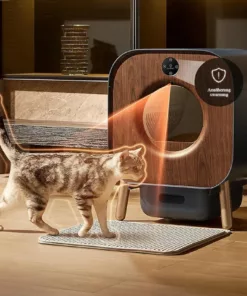 Bac à litière automatique connectée pour chat