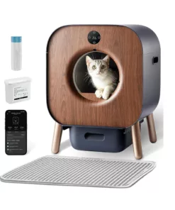 Bac à litière automatique connectée pour chat