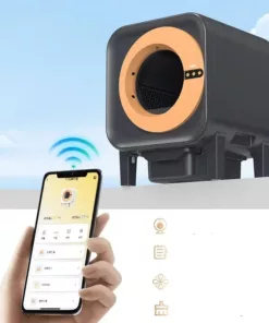 Litière automatique avec caméra intégrée