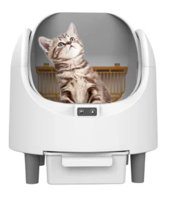 Litière automatique connectée pour chat 68L