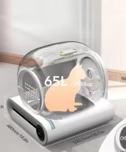 Litière automatique pour chat 65L