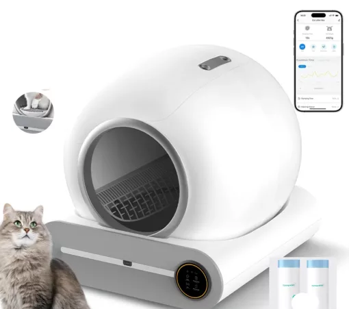 Litière automatique pour chat 65L