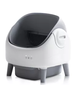 Litière automatique pour chat avec design ouvert