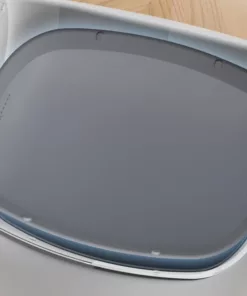 Litière automatique pour chat avec design ouvert