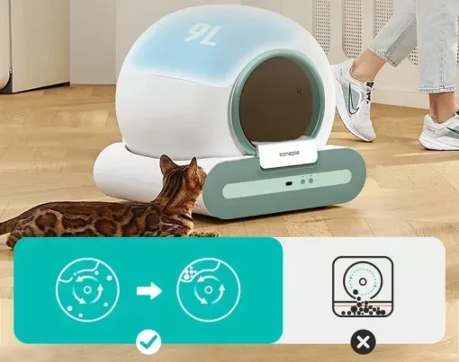 Litière automatique pour chat haut de gamme