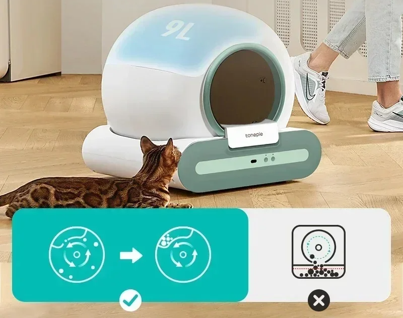 Litière automatique pour chat haut de gamme