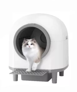 Bac à litière automatique connectée pour chat